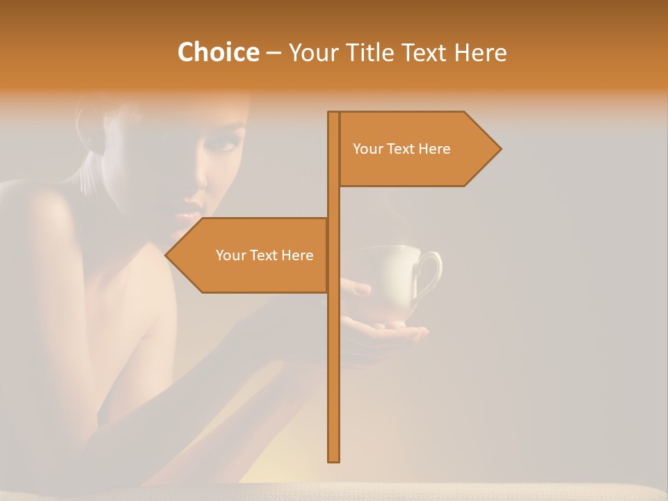 Cup Dark Heat PowerPoint Template