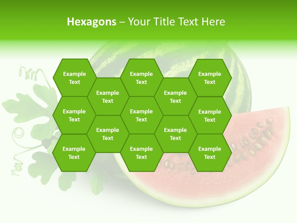 Watermelon Slice Section PowerPoint Template