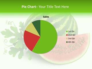 Watermelon Slice Section PowerPoint Template