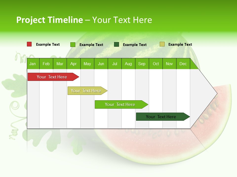 Watermelon Slice Section PowerPoint Template