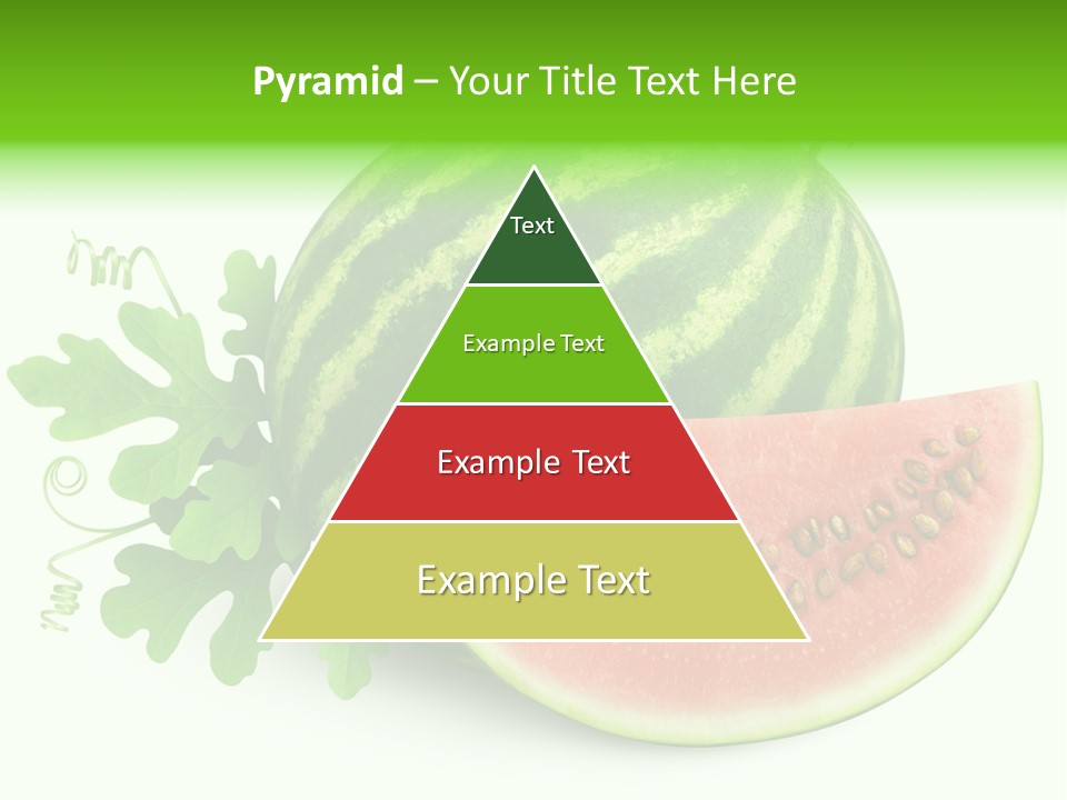 Watermelon Slice Section PowerPoint Template