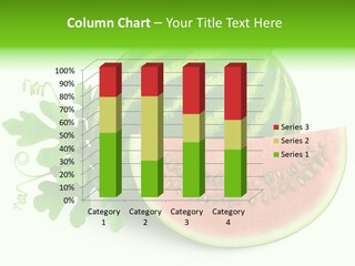 Watermelon Slice Section PowerPoint Template