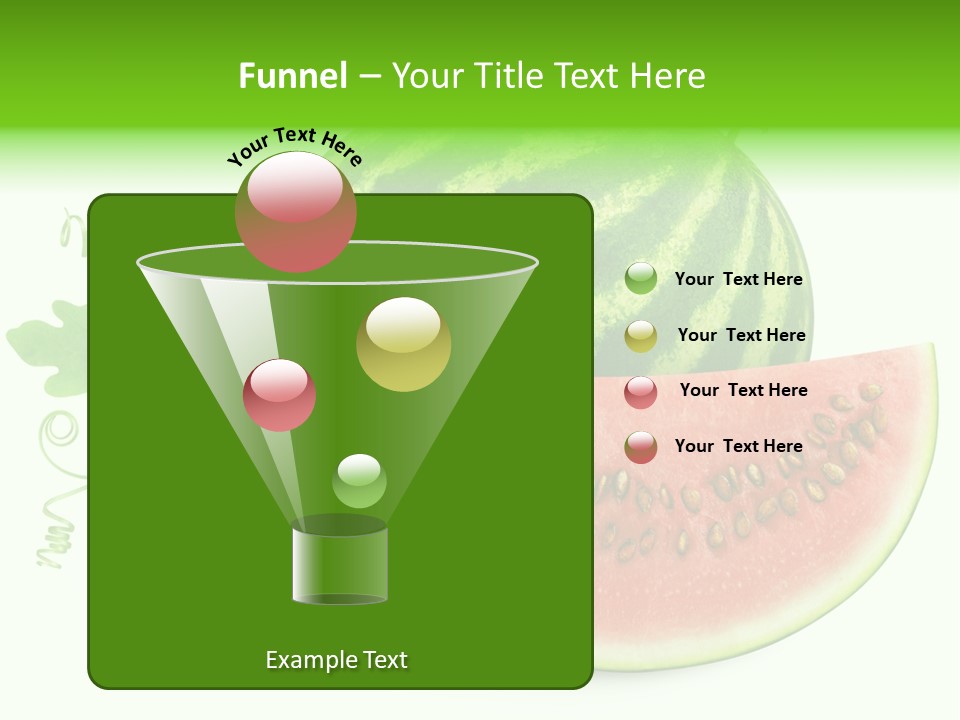 Watermelon Slice Section PowerPoint Template