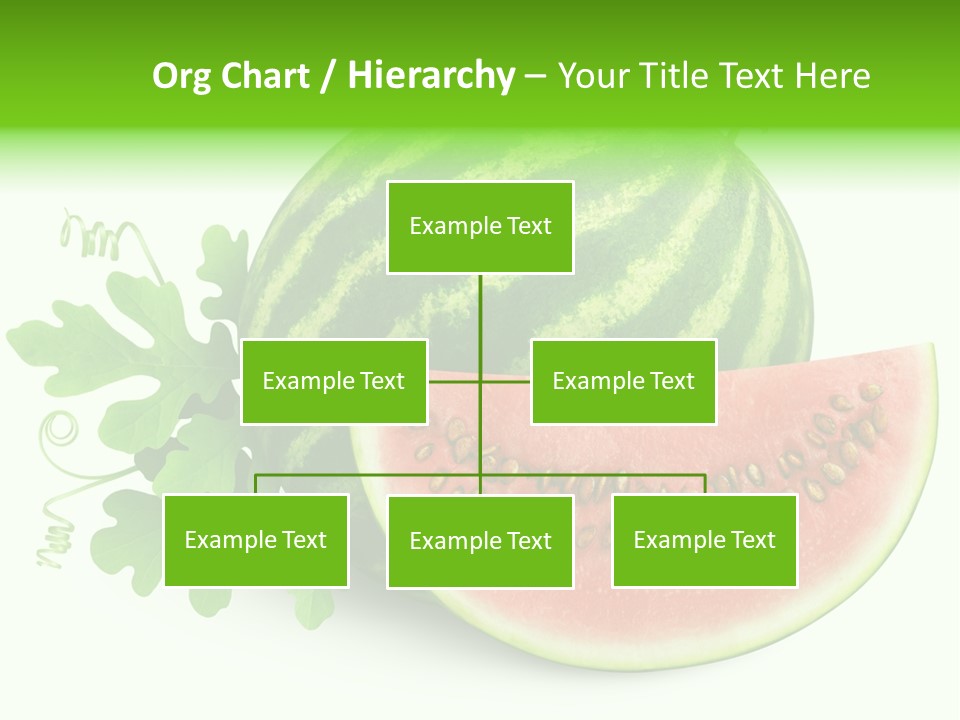 Watermelon Slice Section PowerPoint Template