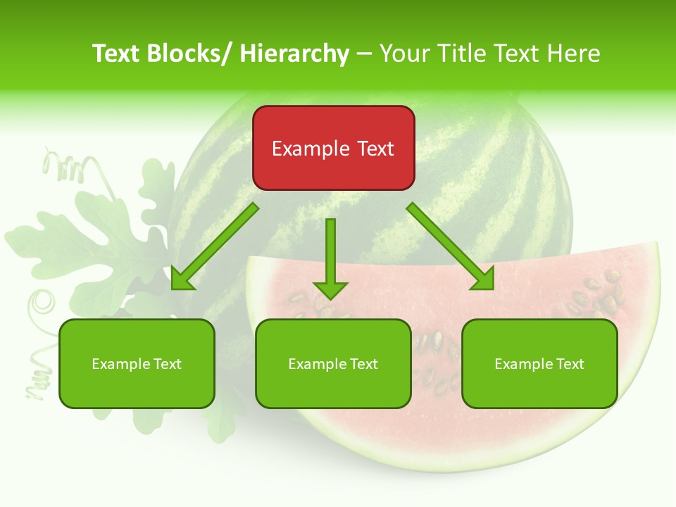 Watermelon Slice Section PowerPoint Template