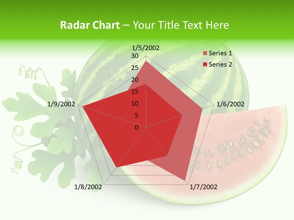 Watermelon Slice Section PowerPoint Template