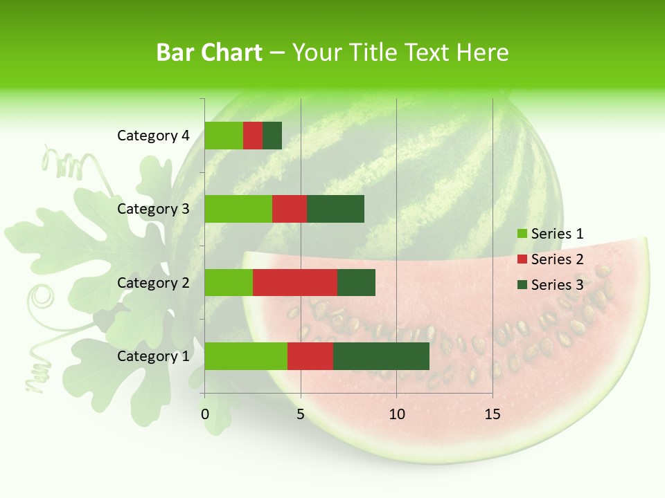 Watermelon Slice Section PowerPoint Template