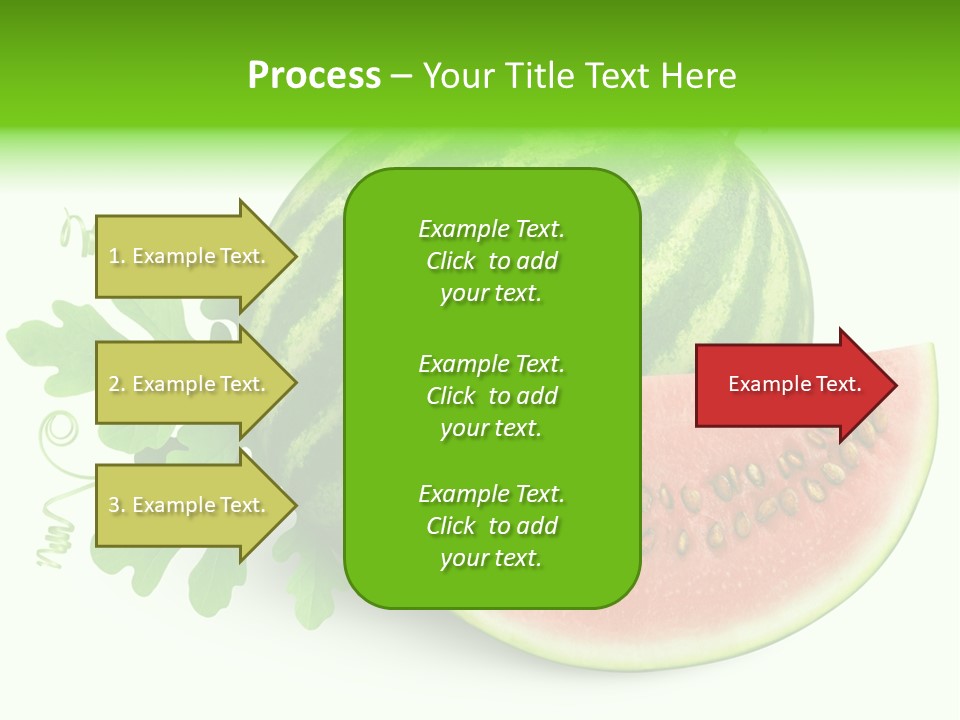 Watermelon Slice Section PowerPoint Template