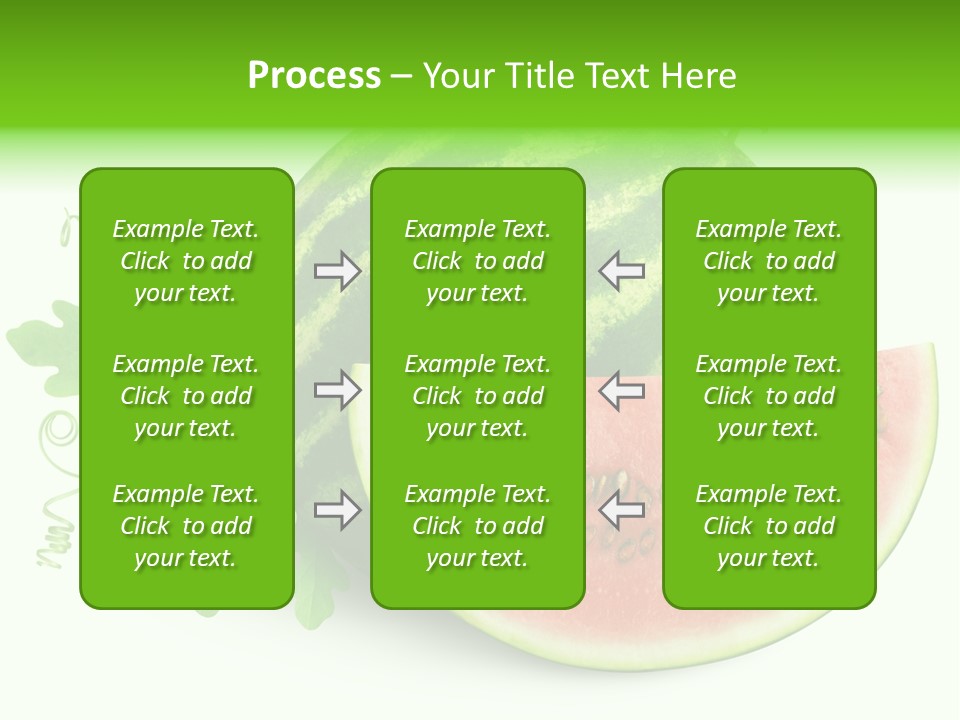 Watermelon Slice Section PowerPoint Template