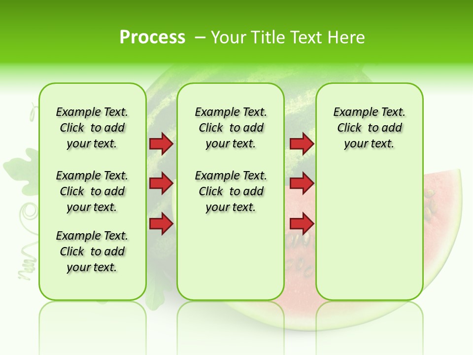 Watermelon Slice Section PowerPoint Template
