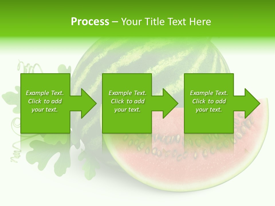 Watermelon Slice Section PowerPoint Template
