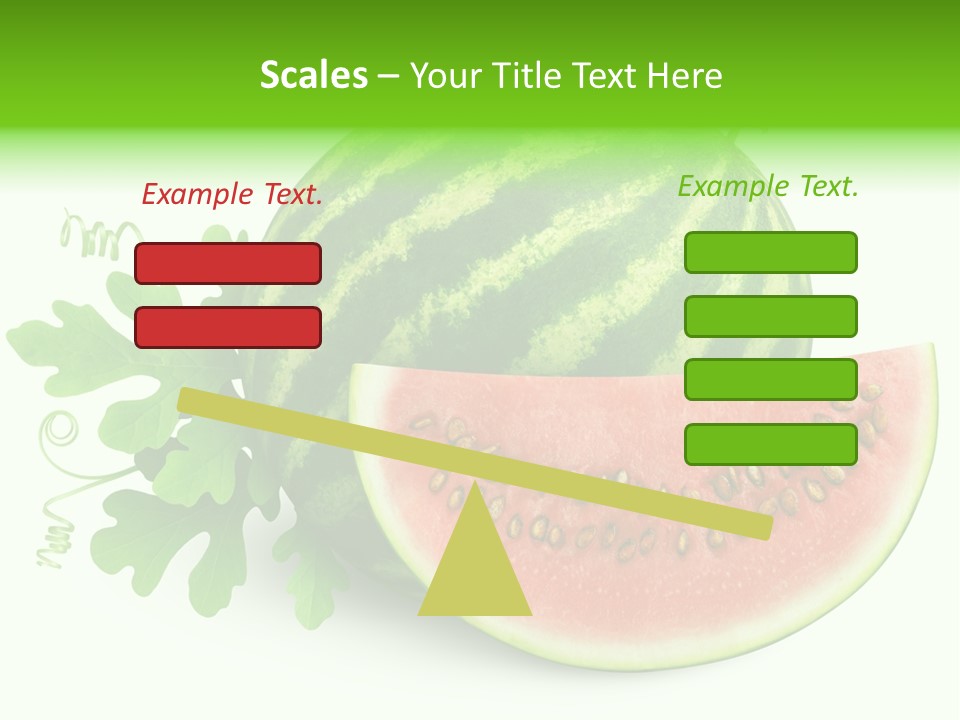 Watermelon Slice Section PowerPoint Template
