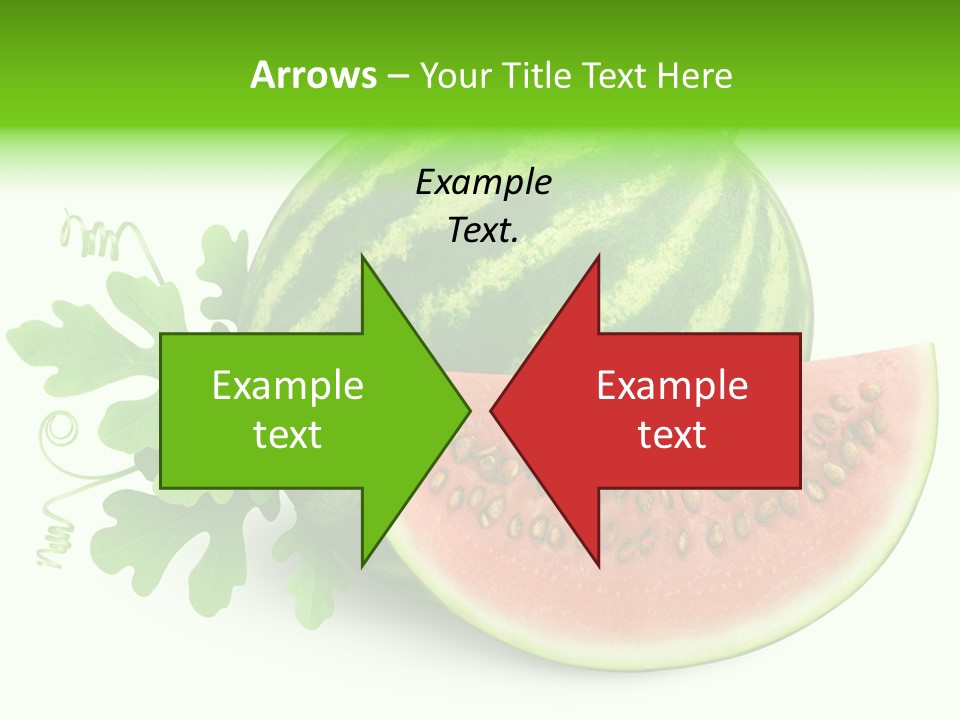 Watermelon Slice Section PowerPoint Template