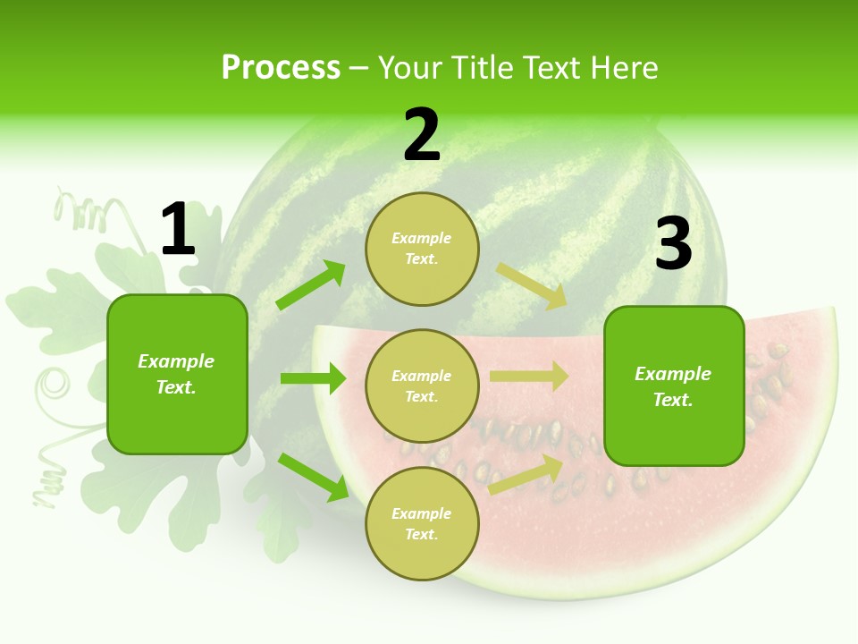 Watermelon Slice Section PowerPoint Template