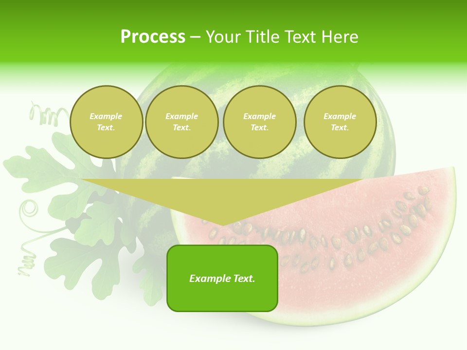 Watermelon Slice Section PowerPoint Template