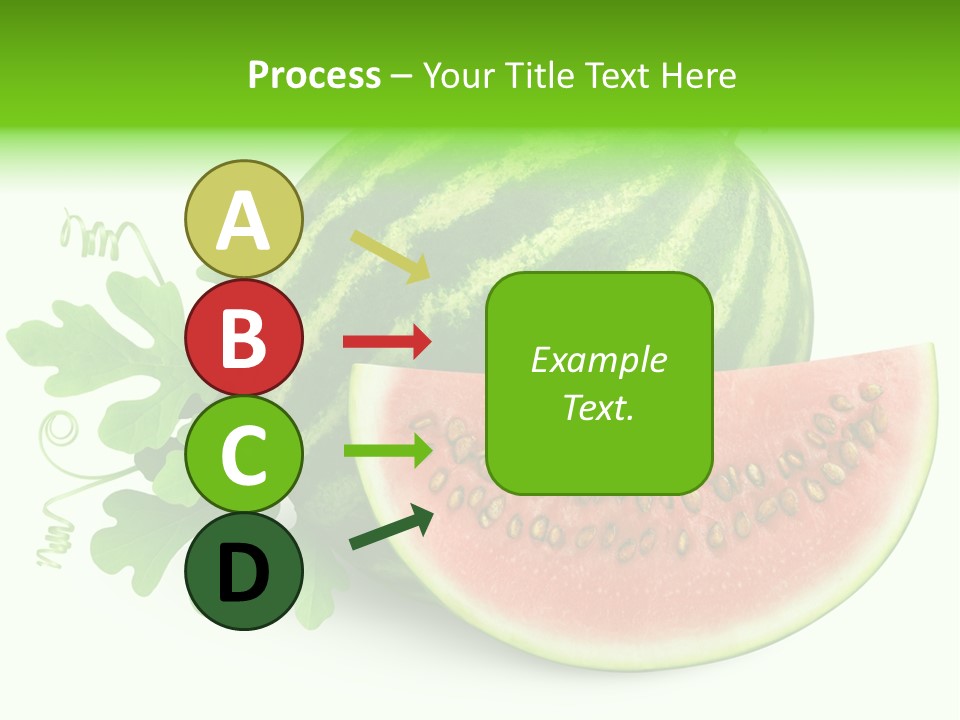 Watermelon Slice Section PowerPoint Template