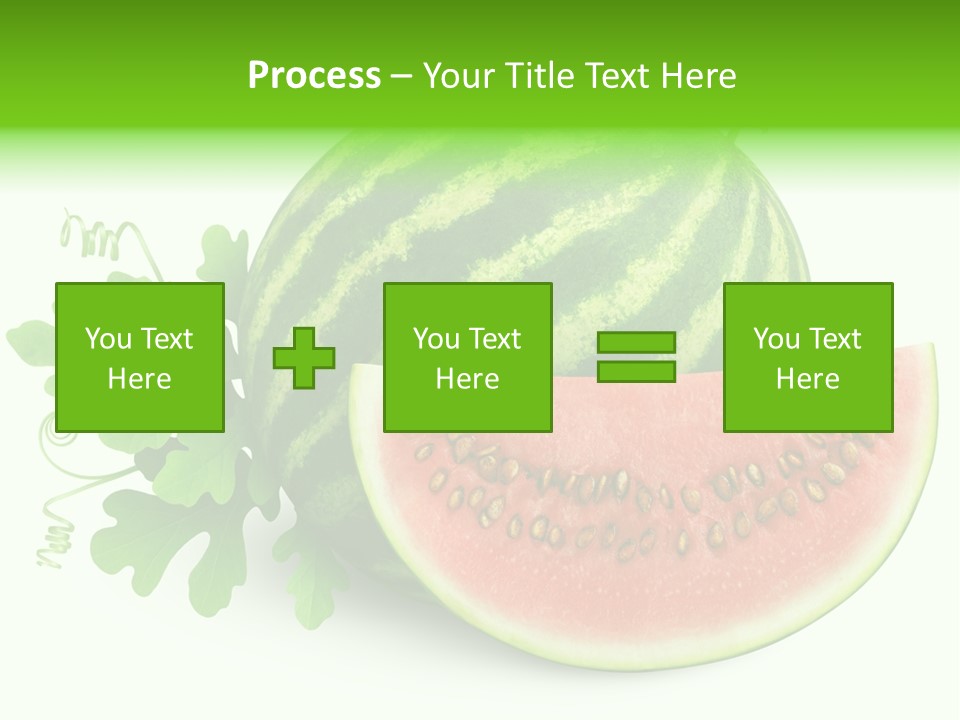 Watermelon Slice Section PowerPoint Template