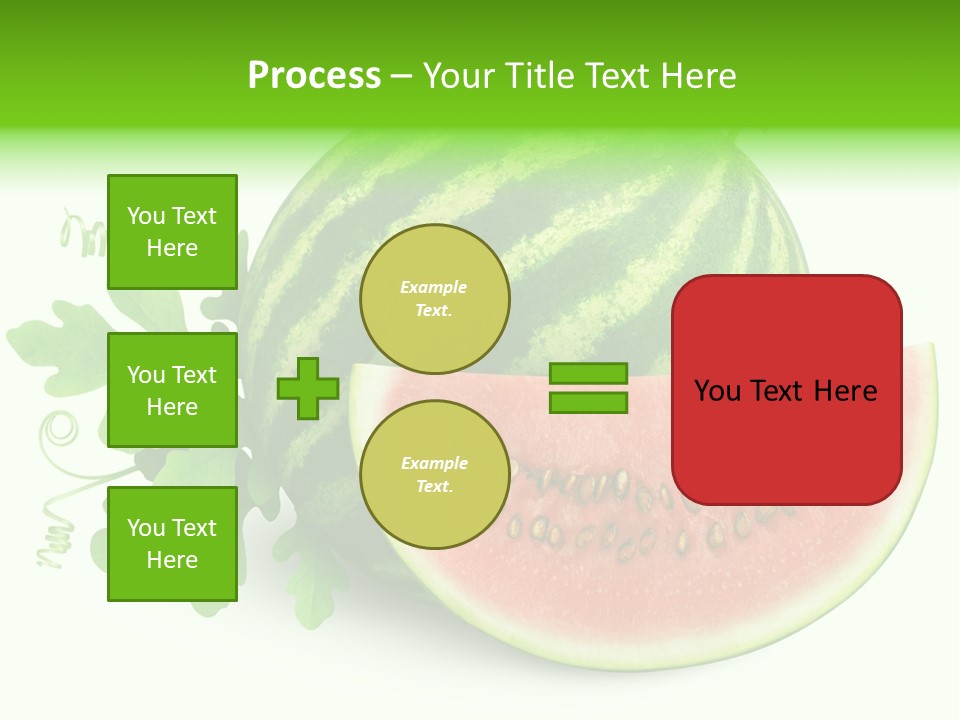 Watermelon Slice Section PowerPoint Template