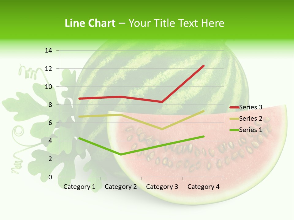 Watermelon Slice Section PowerPoint Template