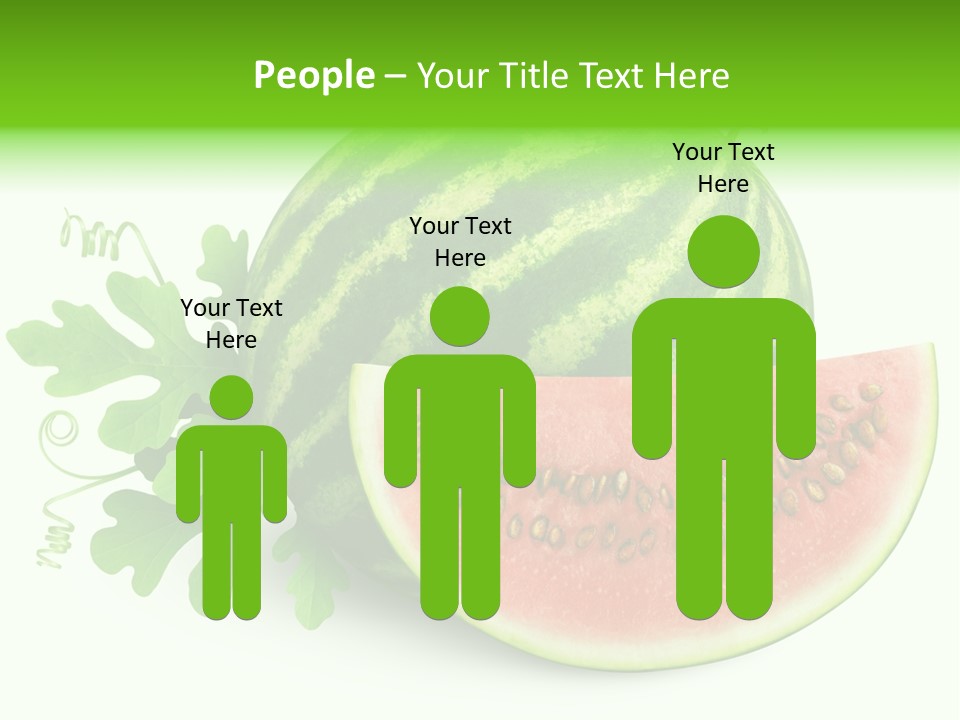 Watermelon Slice Section PowerPoint Template