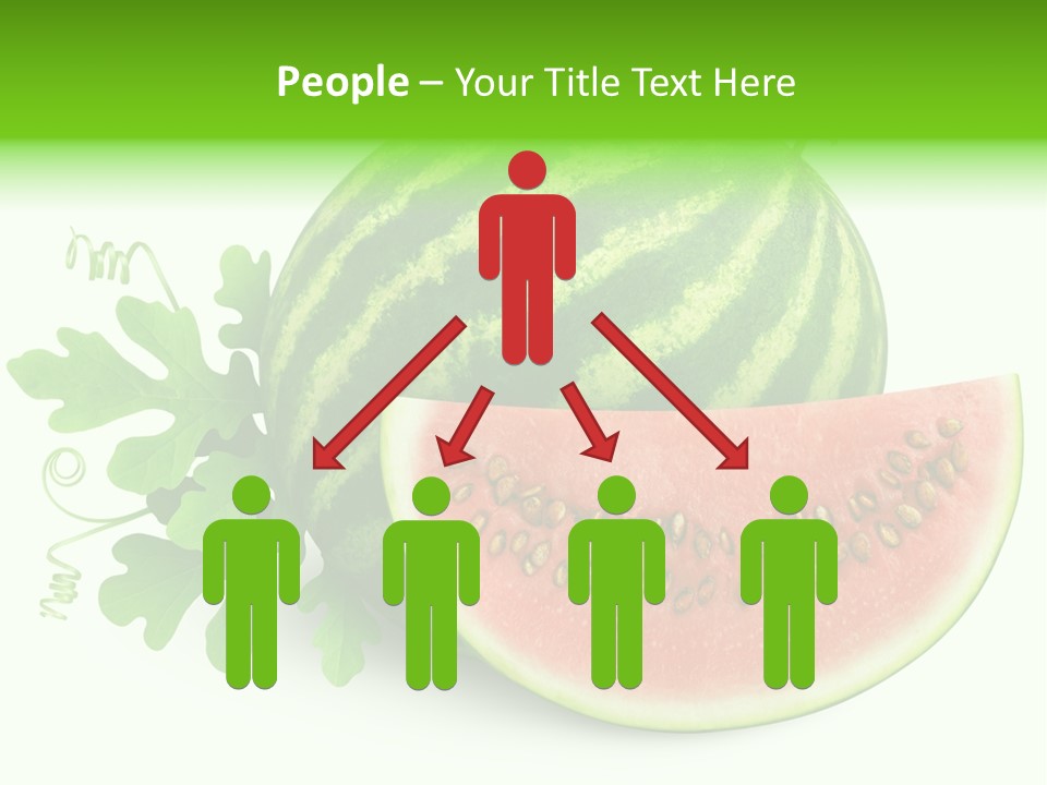 Watermelon Slice Section PowerPoint Template
