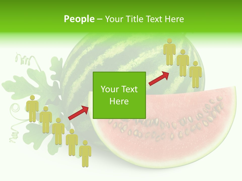 Watermelon Slice Section PowerPoint Template