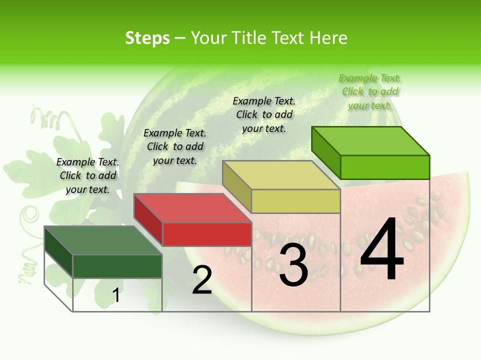 Watermelon Slice Section PowerPoint Template
