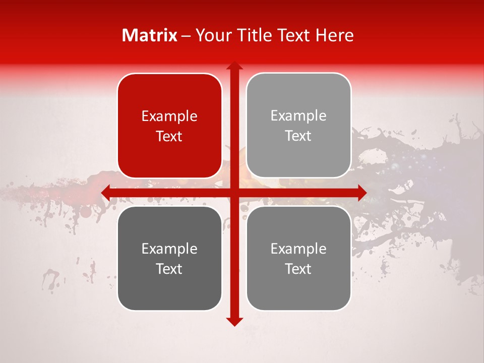 Artistic Effect Water PowerPoint Template