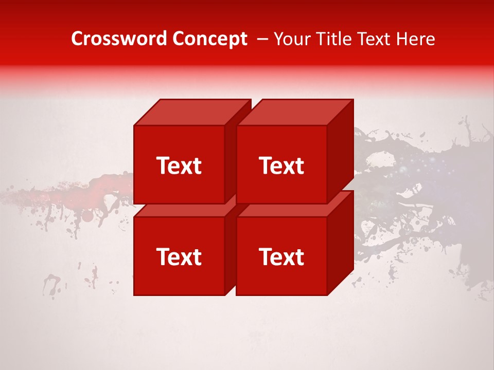 Artistic Effect Water PowerPoint Template