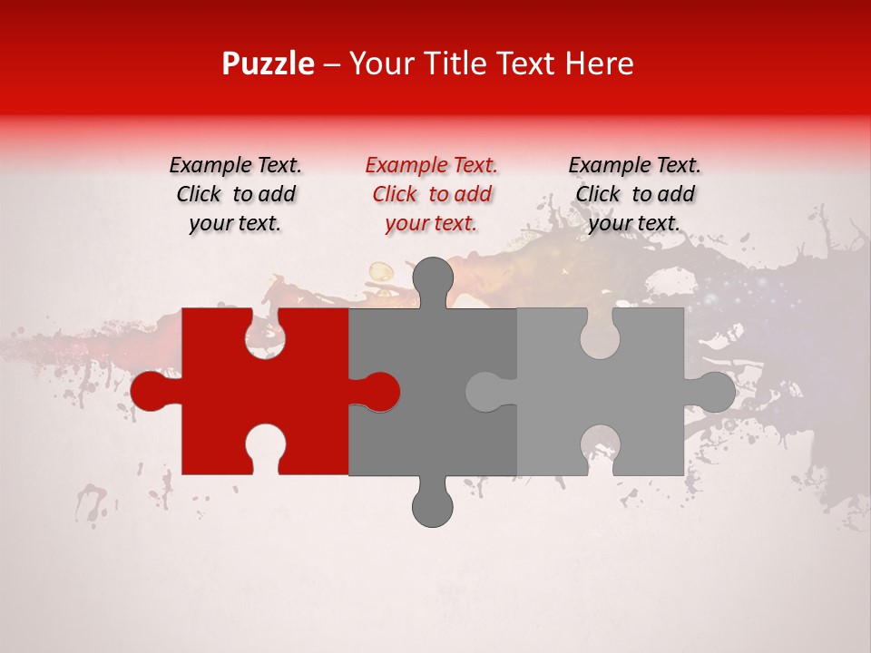 Artistic Effect Water PowerPoint Template