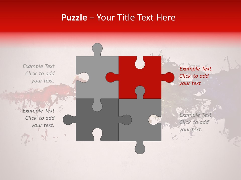 Artistic Effect Water PowerPoint Template