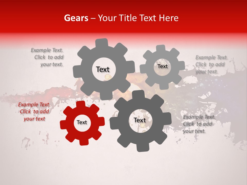 Artistic Effect Water PowerPoint Template