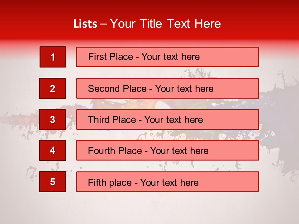 Artistic Effect Water PowerPoint Template