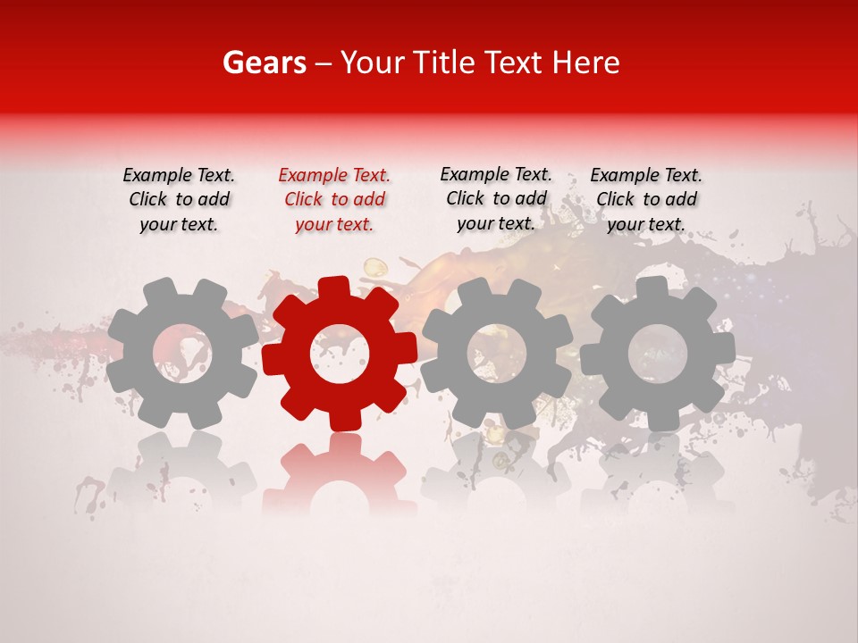 Artistic Effect Water PowerPoint Template