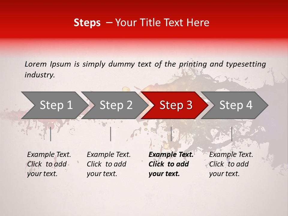 Artistic Effect Water PowerPoint Template