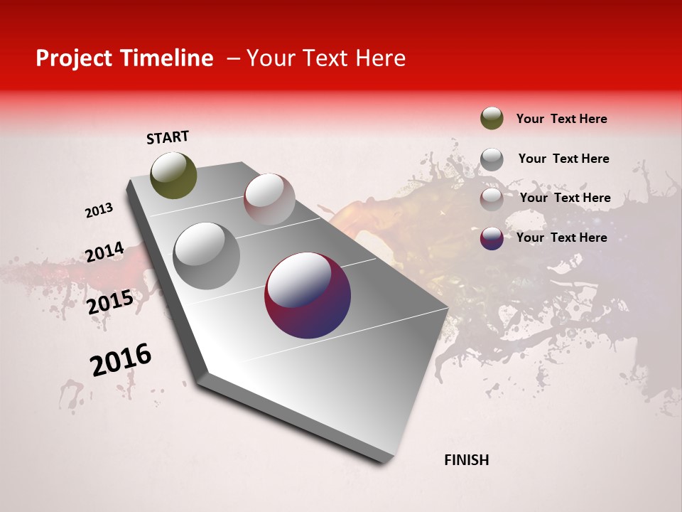 Artistic Effect Water PowerPoint Template