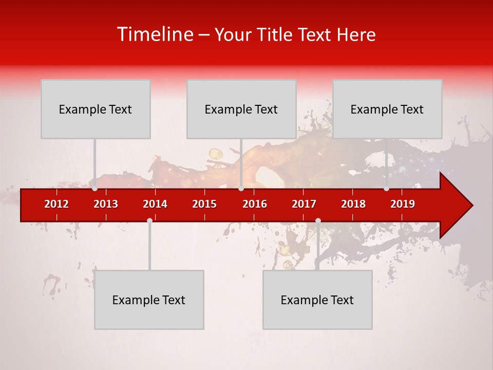 Artistic Effect Water PowerPoint Template