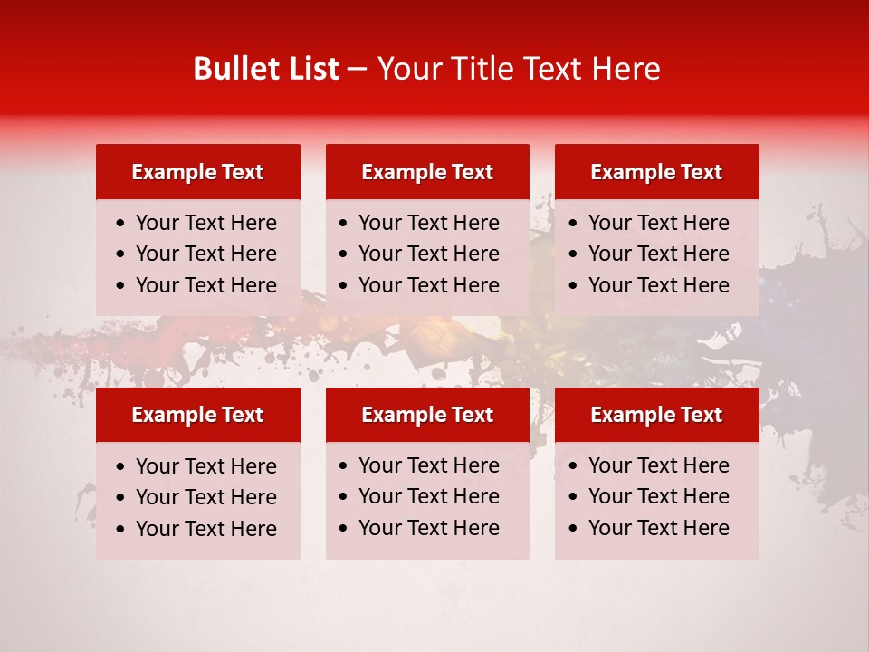 Artistic Effect Water PowerPoint Template