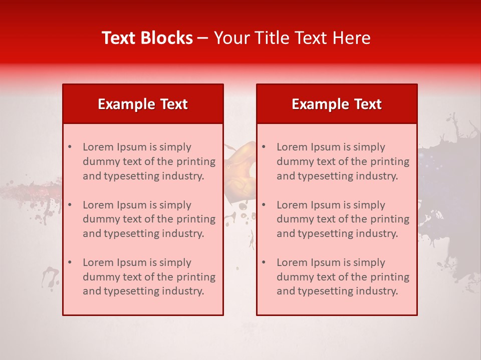 Artistic Effect Water PowerPoint Template