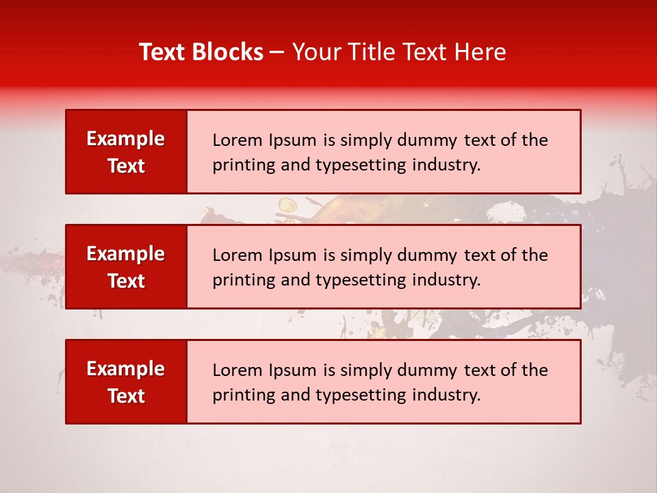 Artistic Effect Water PowerPoint Template