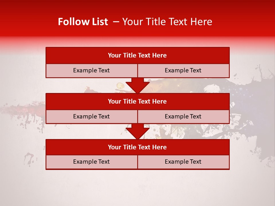 Artistic Effect Water PowerPoint Template