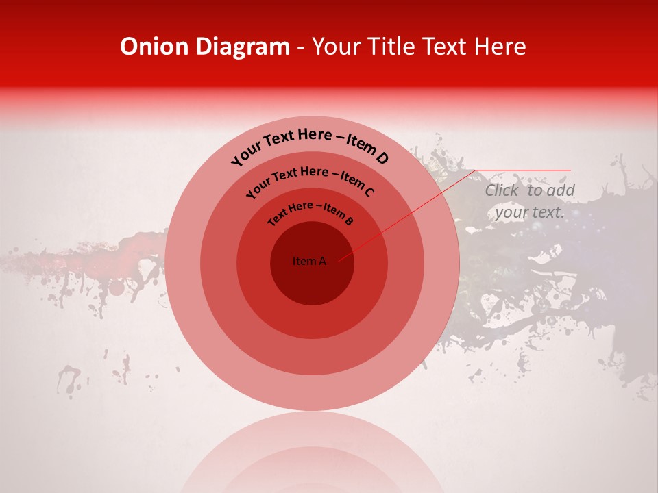 Artistic Effect Water PowerPoint Template