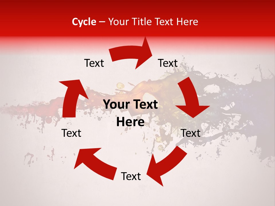 Artistic Effect Water PowerPoint Template