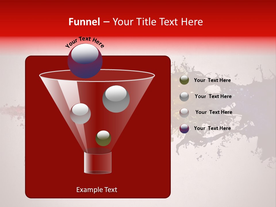 Artistic Effect Water PowerPoint Template