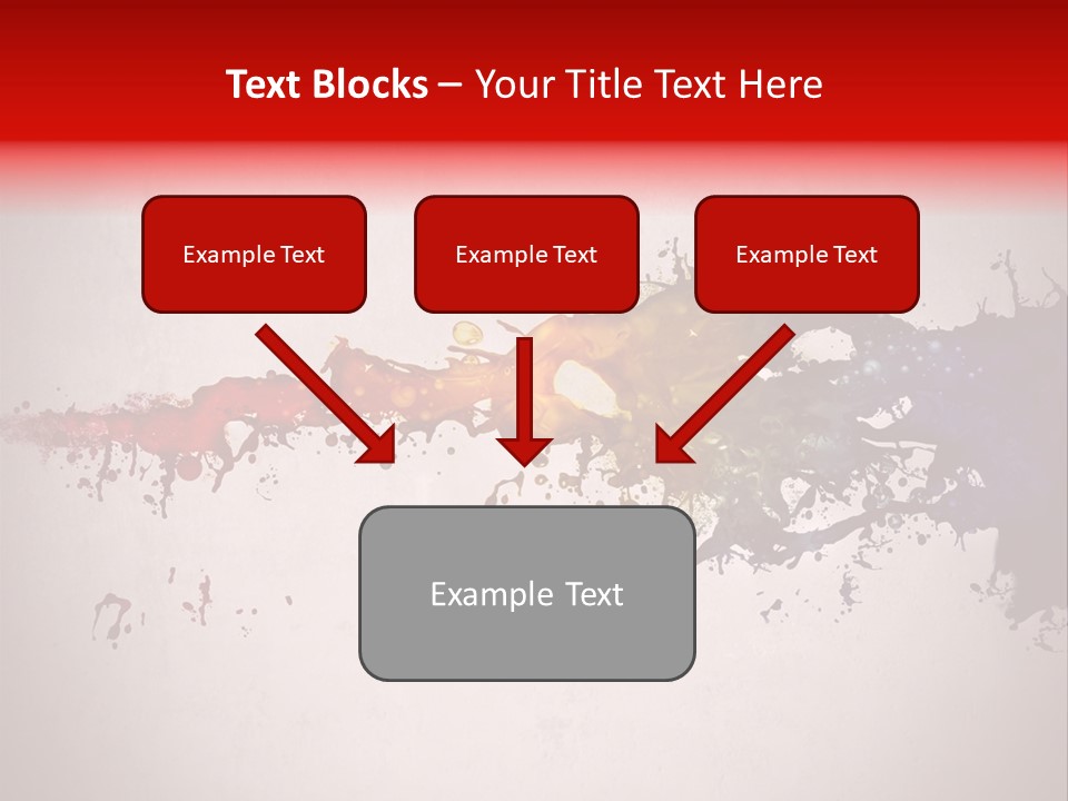 Artistic Effect Water PowerPoint Template