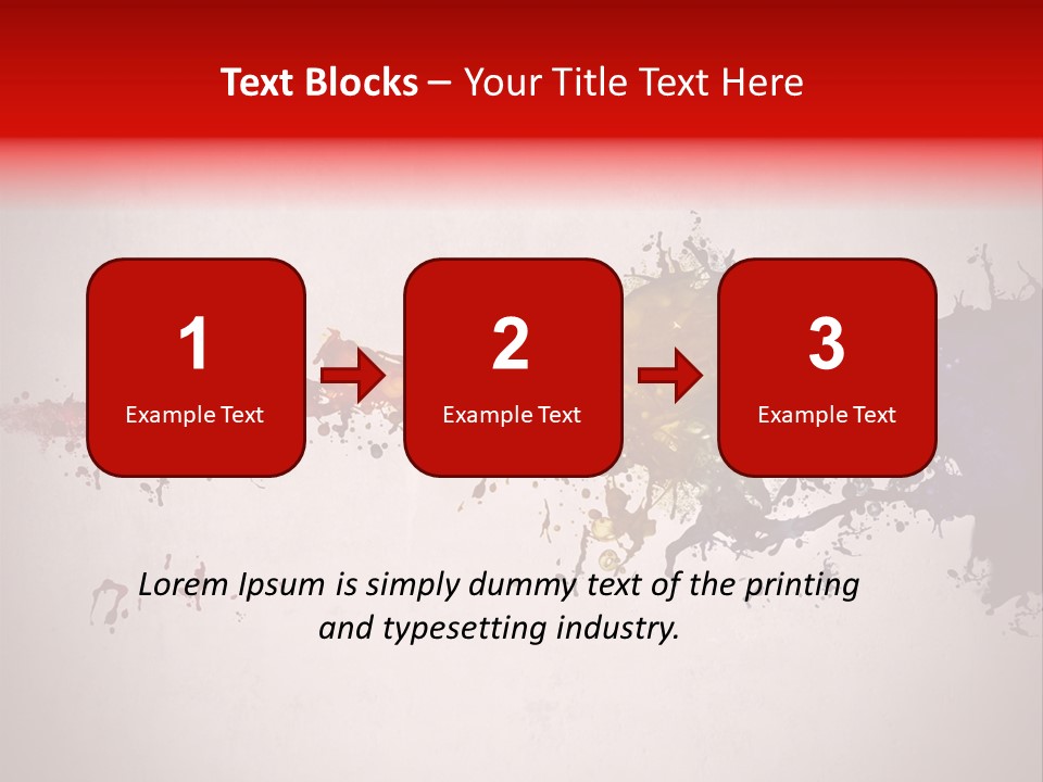 Artistic Effect Water PowerPoint Template