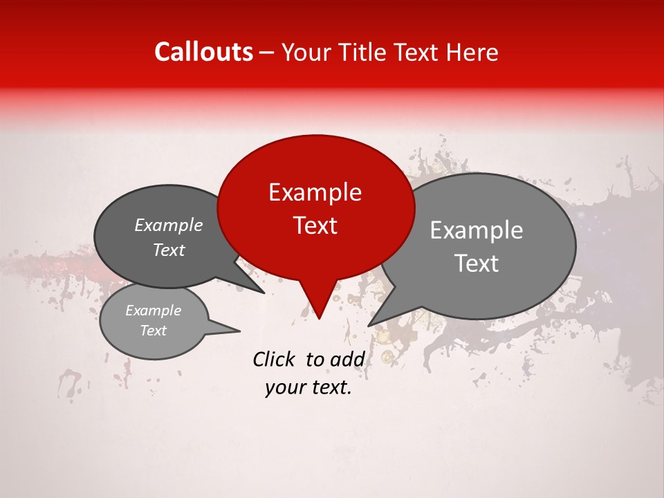 Artistic Effect Water PowerPoint Template