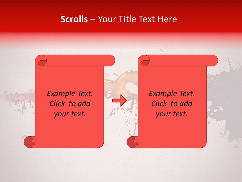 Artistic Effect Water PowerPoint Template