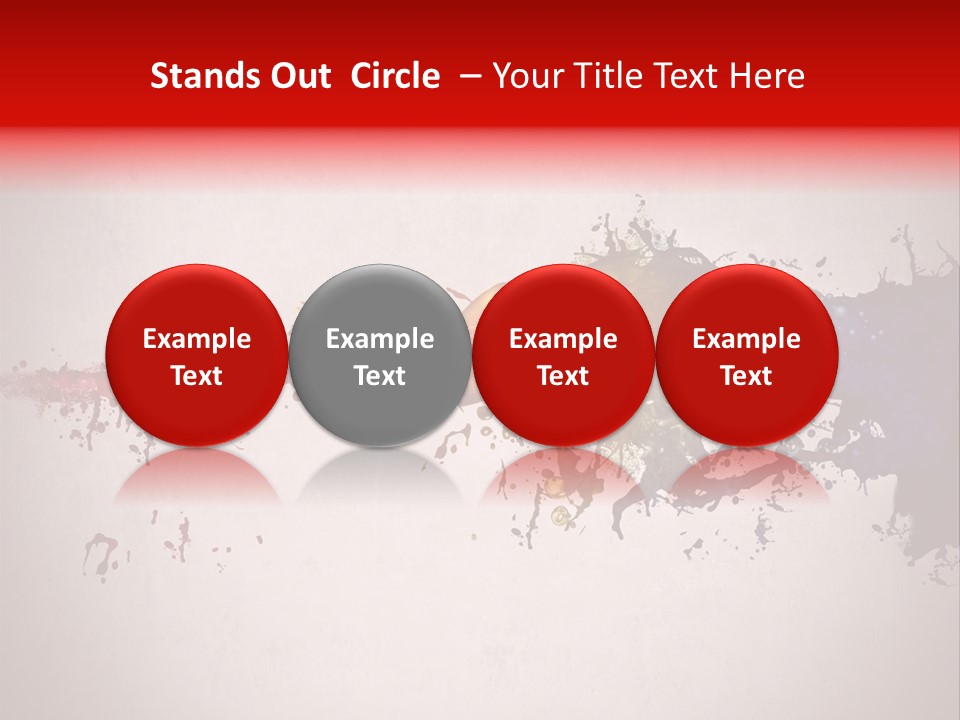 Artistic Effect Water PowerPoint Template