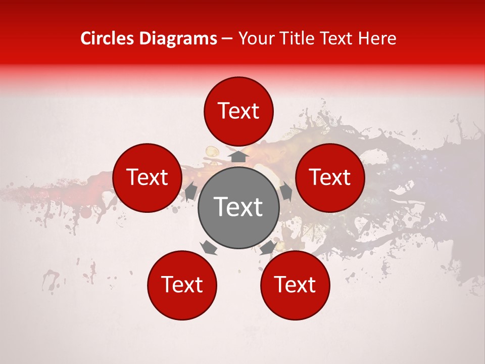 Artistic Effect Water PowerPoint Template